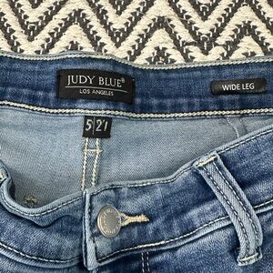 Judy Blue Wide Leg Trouser Jeans Size 5/27